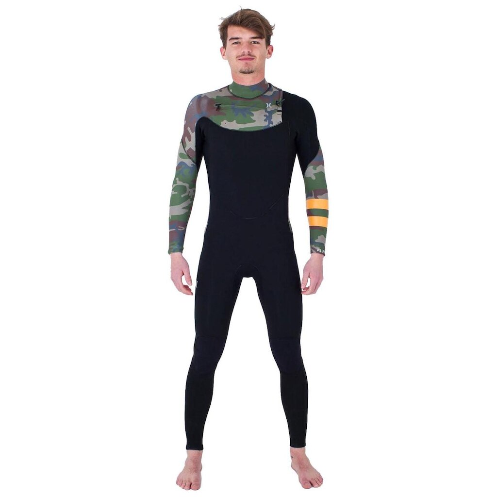 Long John Hurley 3/2mm Plus Printed Chest Zip Camuflado Importado