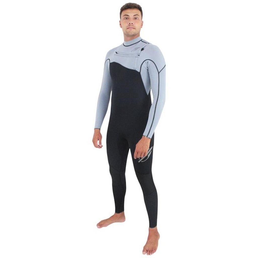 Long John Mormaii Flexxxa Pro 1mm Chest Zip Preto