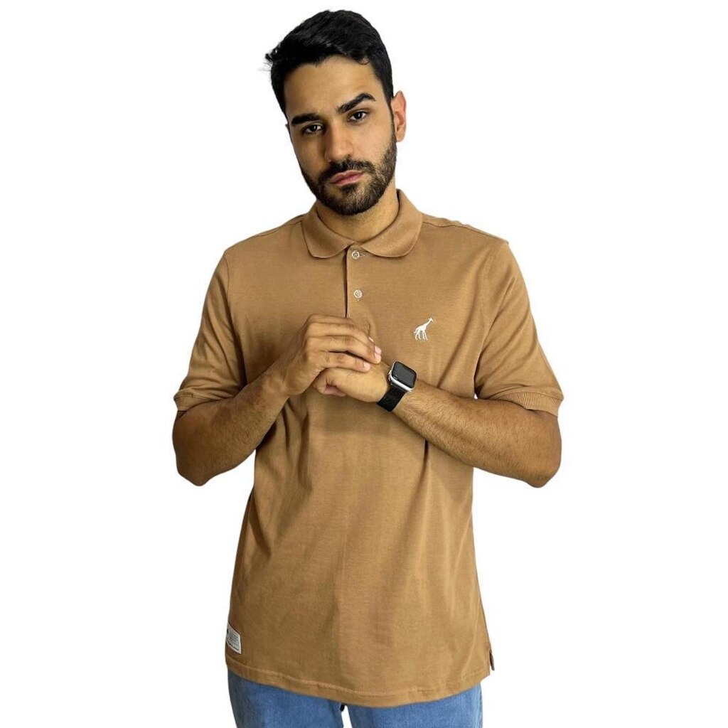 Lrg Camisa Polo 47 Marrom