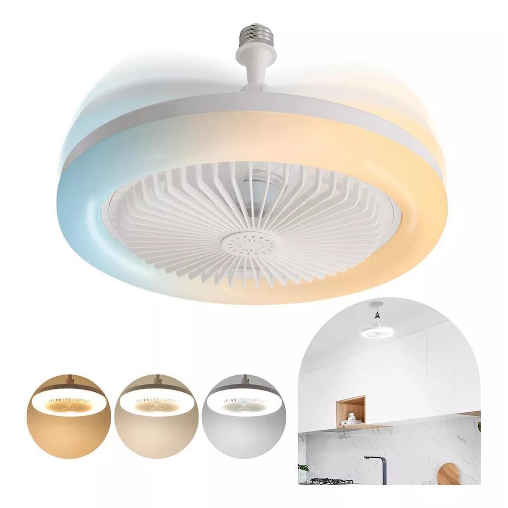 Lustre de Teto LED – 3 Cores de Luz