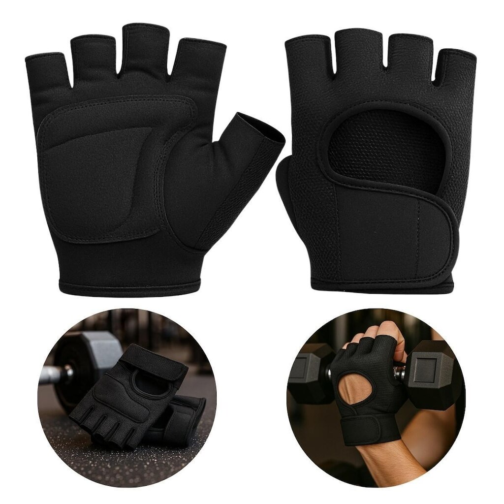 Luva Academia Halteres Neoprene Musculação Qualidade