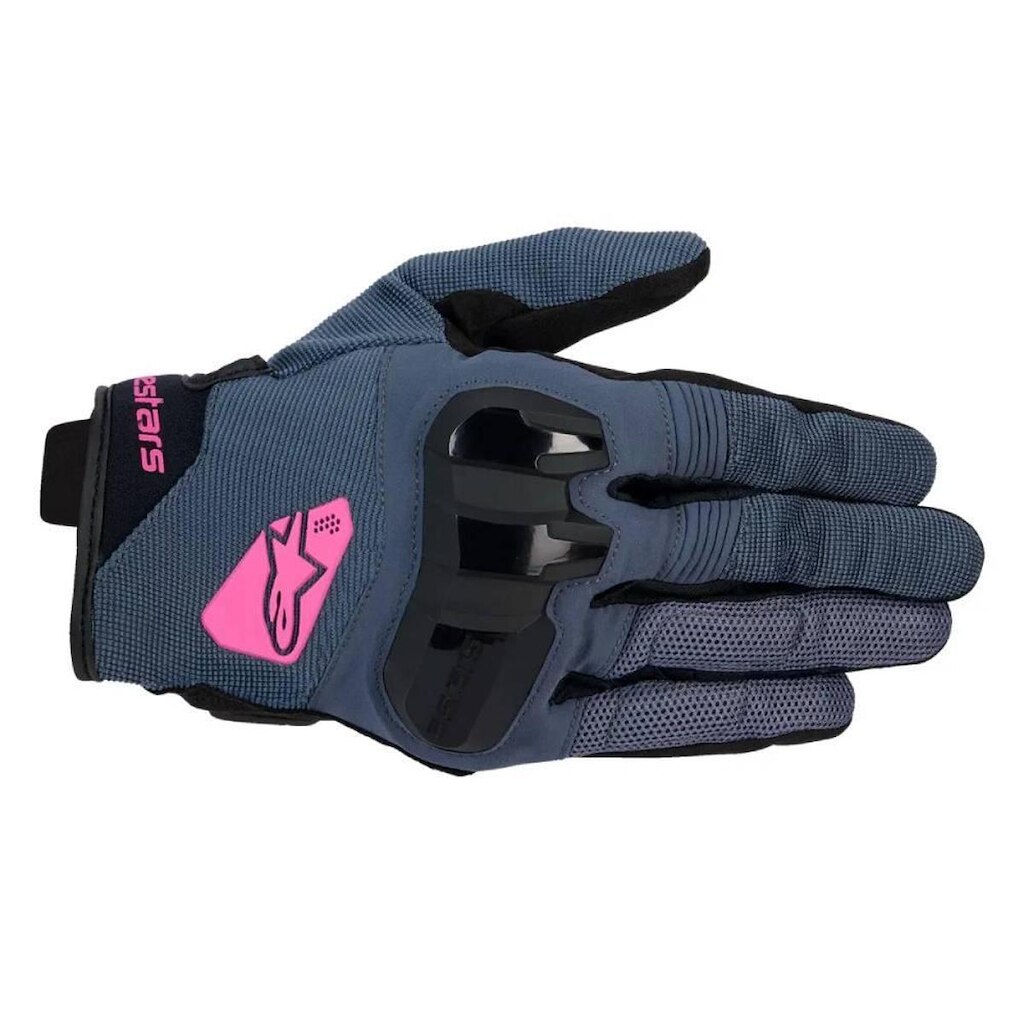 Luva Alpinestars Chrome Feminina Preto Cinza e Roxo