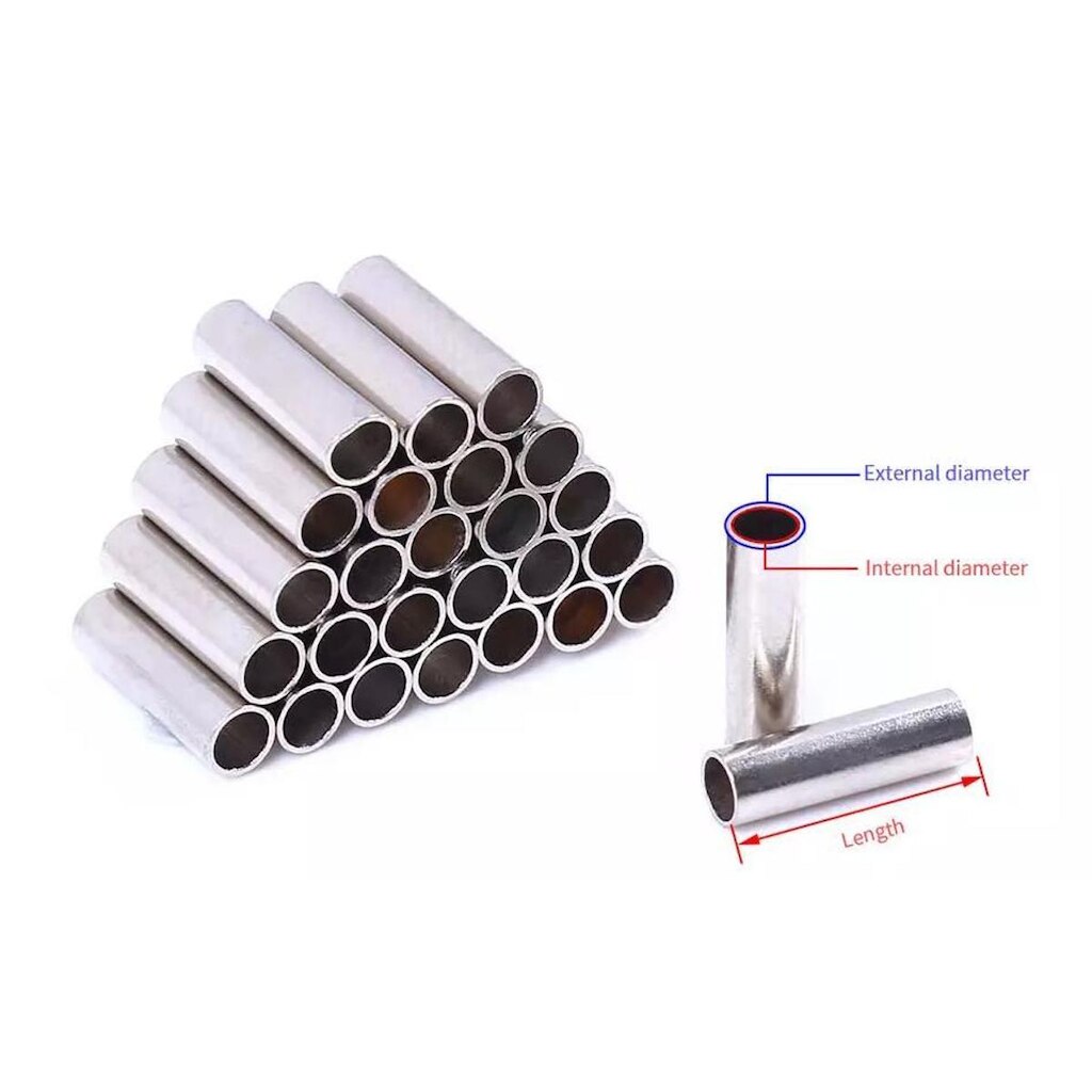 Luva Anilha Para Encastoar Cabo De Aço 100pcs 1,8mm