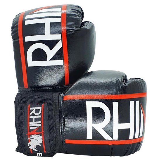Luva Boxe e Muaythai Rhino Preço De Fábrica - Preto Menor preço em Luva Boxe e Muaythai Rhino Preço De Fábrica - Preto