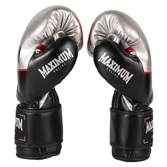 Luva Boxe Profissional Maximum Pro Series Silver