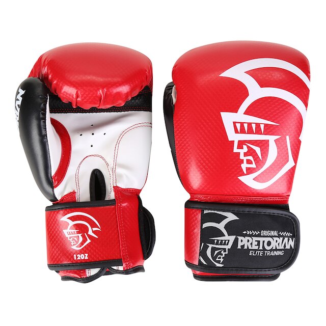 Luva Boxe/Muay Thai Pretorian Elite 12 Oz - Vermelho+Preto Menor preço em Luva Boxe/Muay Thai Pretorian Elite 12 Oz - Vermelho+Preto