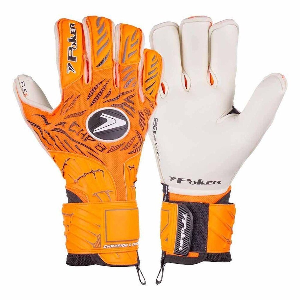LUVA CAMPO PRO CHAMPION 8 EXTENDED 01055-LCP - LARANJA/PRETO 11