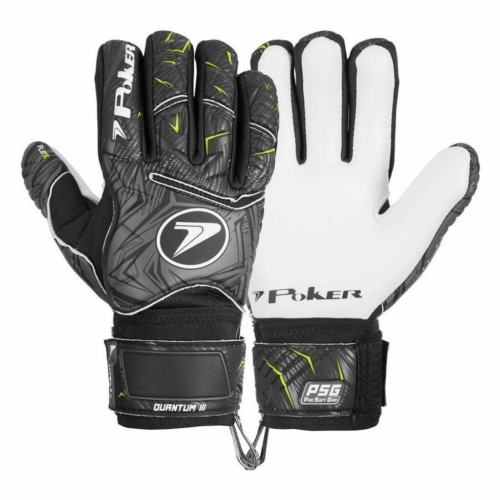 LUVA CAMPO PROFISSIONAL QUANTUM 01105-PCHVC - PRETO/BRANCO 9