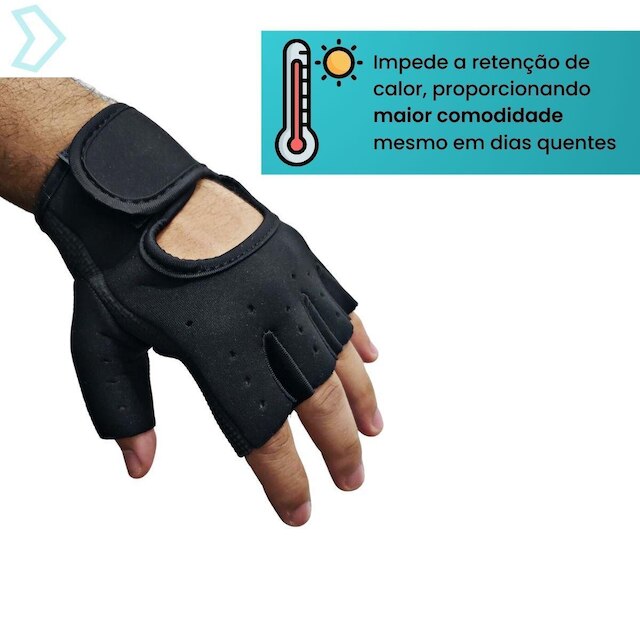 Luva De Academia Masculina E Feminina Par Proteção Treino Fitness Ajustável Para Exercícios Esporte