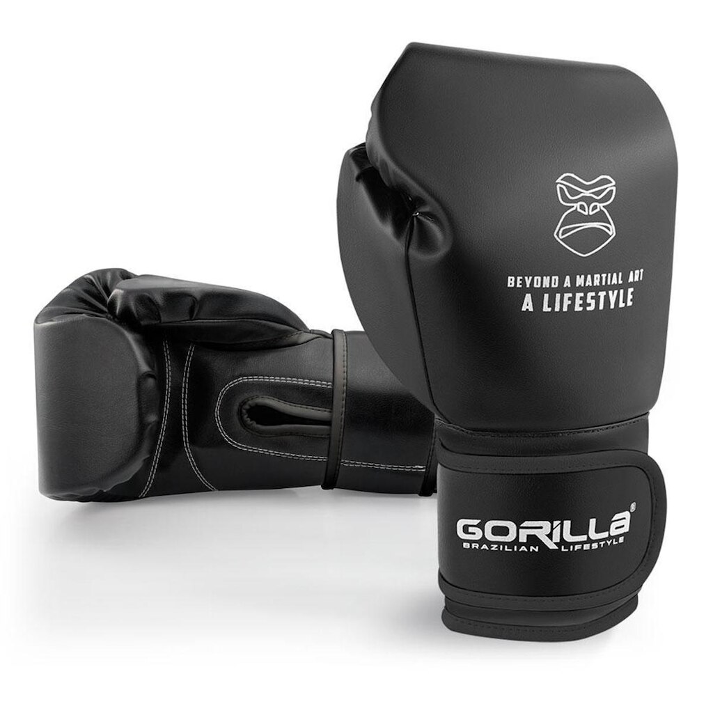 Luva De Boxe 12 Oz LifeStyle Essential Black Classic Gorilla
