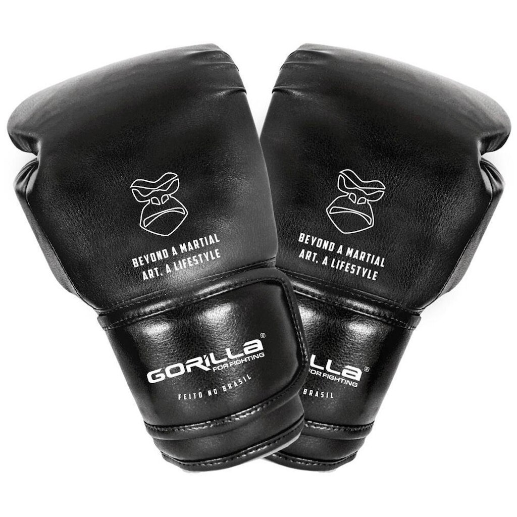 Luva De Boxe 12 Oz LifeStyle Essential Black Classic Gorilla