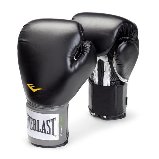 Luva de Boxe Everlast Pro Style - Preto Menor preço em Luva de Boxe Everlast Pro Style - Preto