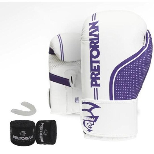 Luva De Boxe Muay Thai First Fx1 Luva + bucal + bandagem Pretorian Original