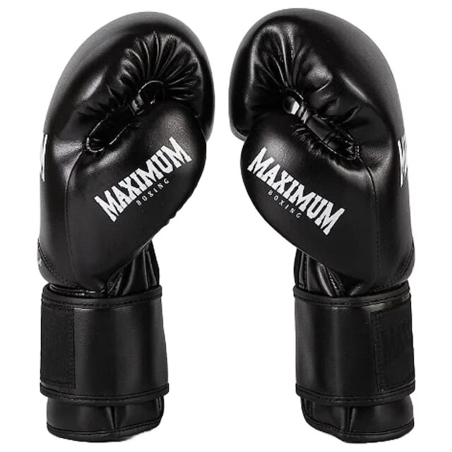 Luva de Boxe Muay Thai Kickboxing Profissional Preto Maximum Pro Series