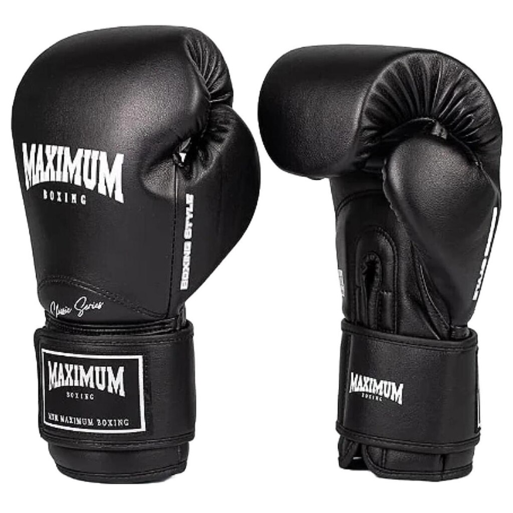 Luva de Boxe Muay Thai Maximum New Classic Black