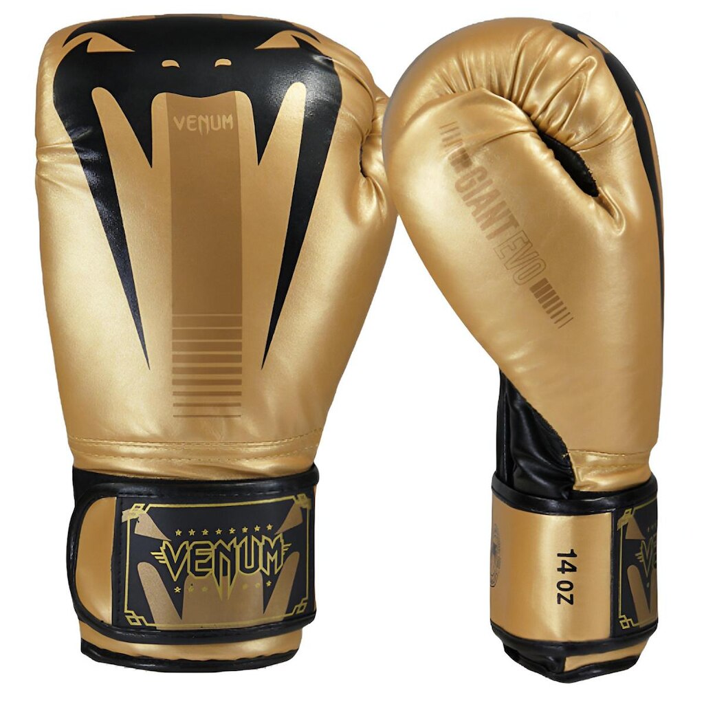 Luva de Boxe Muay Thai Profissional Venum Giant Evo Pro Dourado
