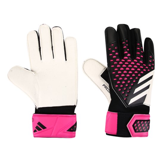 Luva de Goleiro Adidas Predator Preto+Pink Netshoes