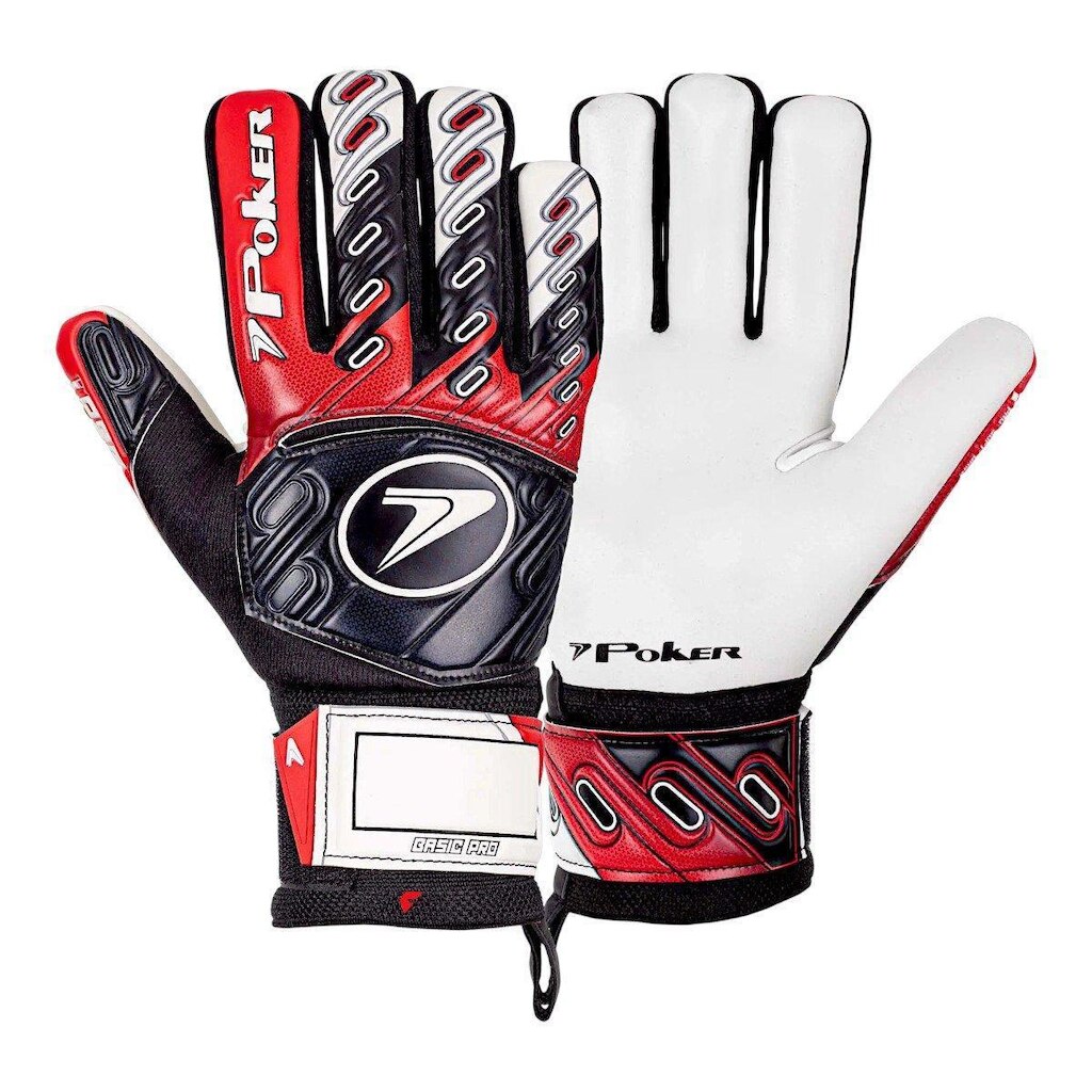 Luva de Goleiro de Futebol de Campo Profissional Poker Basic Pro Ref 01124