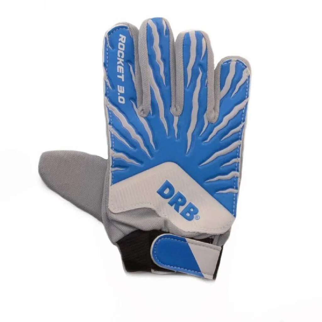 Luva de Goleiro Dribbling Rocket 3.0 Infantil - Cinza e Azul