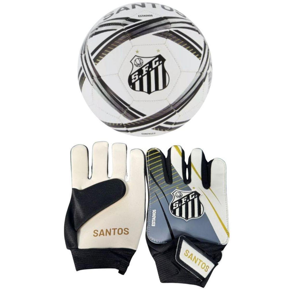 Luva Goleiro DRB + Bola Santos