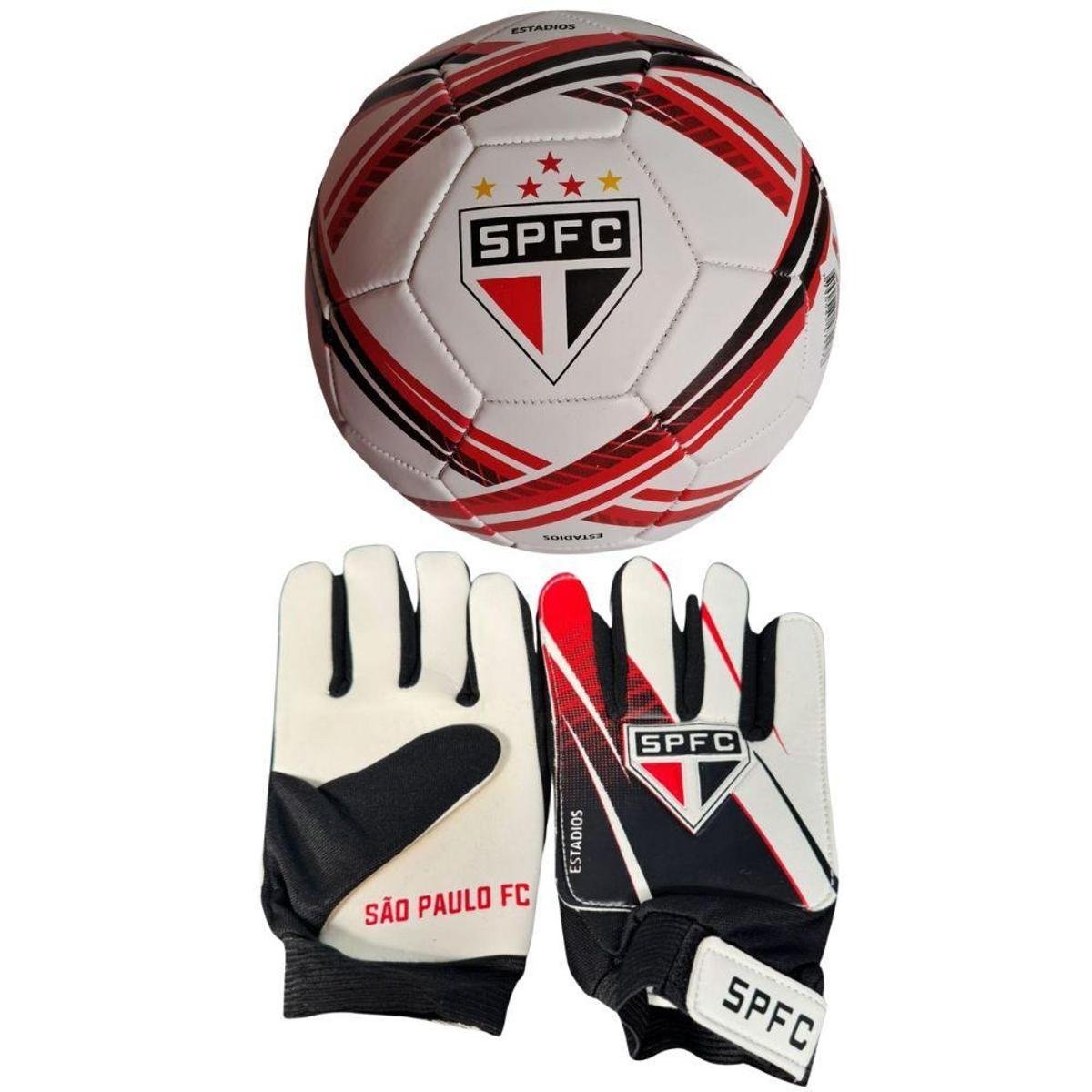 Luva Goleiro DRB + Bola São Paulo
