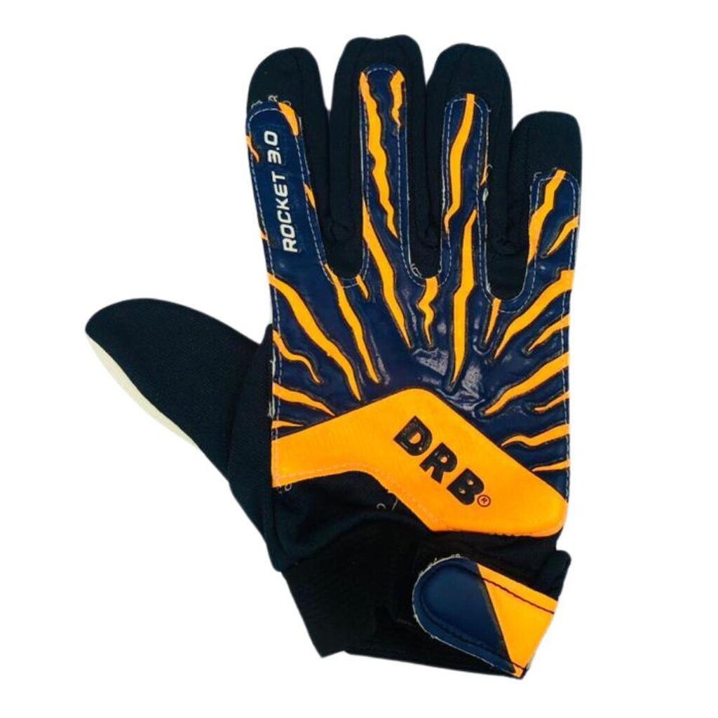 Luva De Goleiro Infantil DRB  Goalkeeper Laranja com Azul