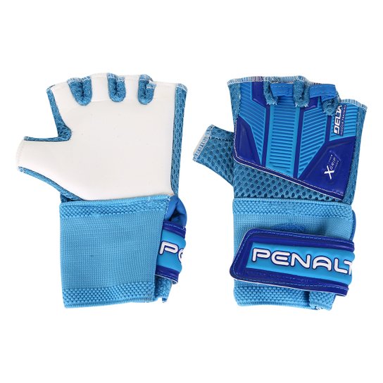 Luva de Goleiro Juvenil Penalty Delta Futsal Training - Azul+Branco Menor preço em Luva de Goleiro Juvenil Penalty Delta Futsal Training - Azul+Branco