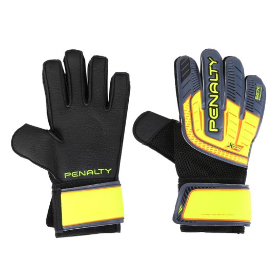 Luva de Goleiro Penalty Se7e Training X - Preto+Amarelo Menor preço em Luva de Goleiro Penalty Se7e Training X - Preto+Amarelo