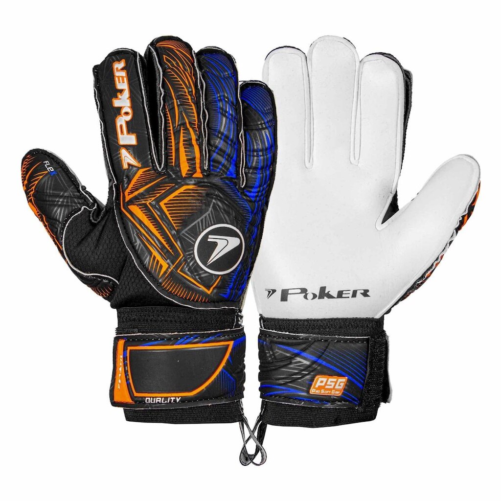 Luva De Goleiro Poker Firmness Pro Silver - Preto E Verde - 10