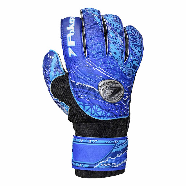 Luva de Goleiro Poker Multiterreno Kraken Exclusiva - Azul é boa?