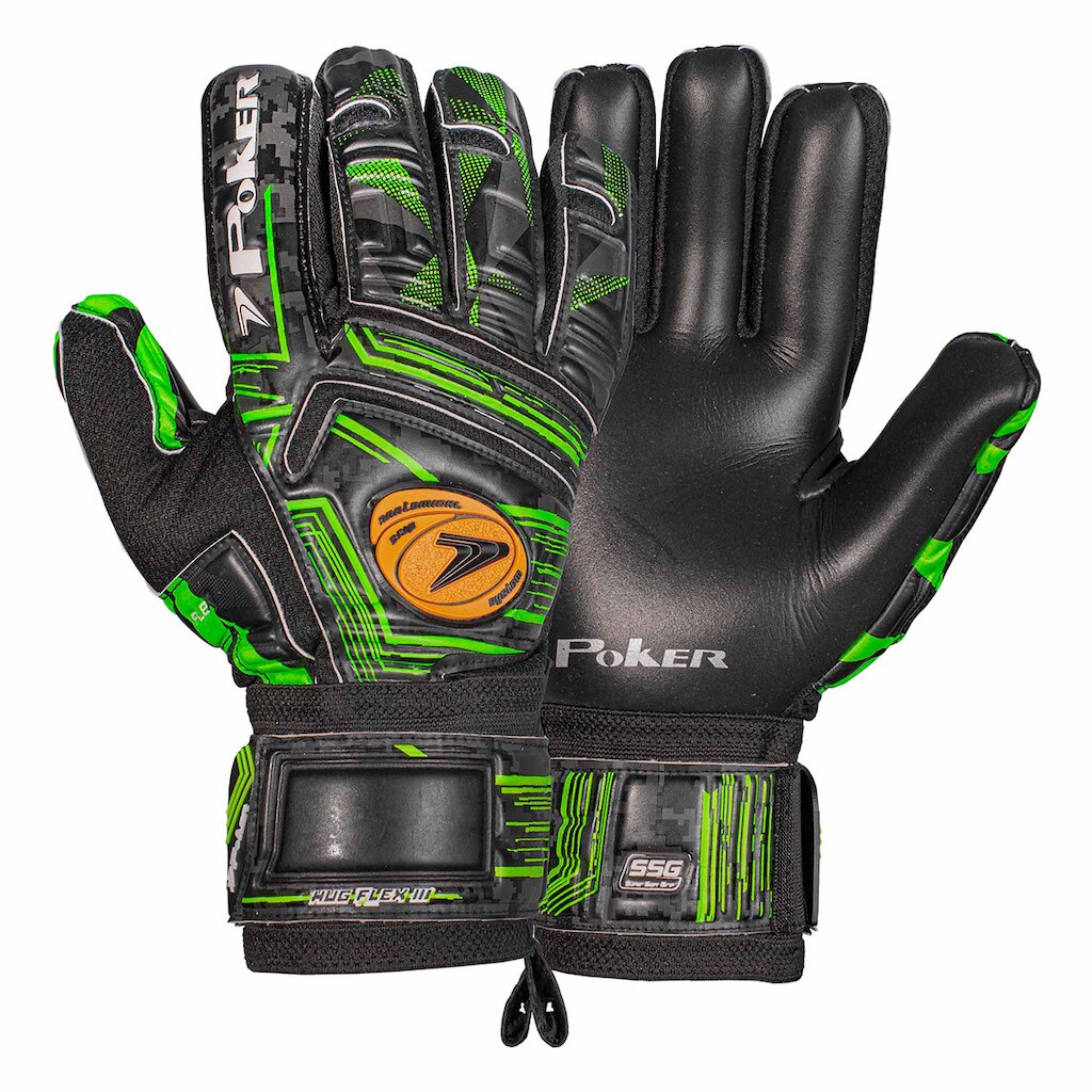 Luva de Goleiro Poker Profissional Hug Flex III