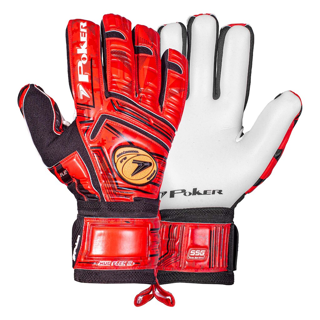 Luva de Goleiro Poker Profissional Hug Flex III