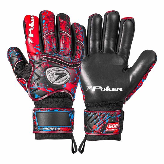 Luva de Goleiro Poker Semi Profissional Multiterreno Adapt II - Preto+Vermelho é ruim? Luva de Goleiro Poker Semi Profissional Multiterreno Adapt II - Preto+Vermelho é boa?