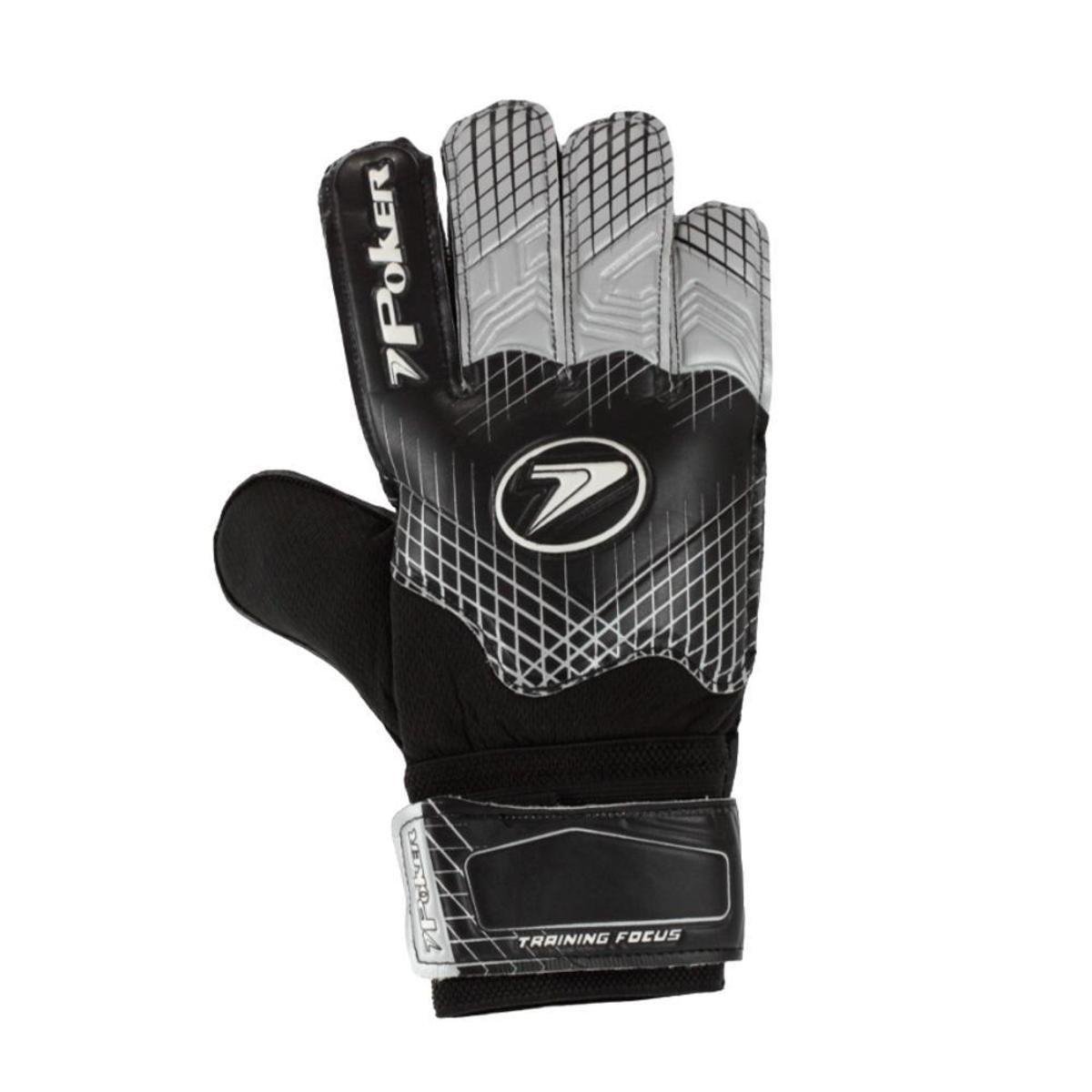Luva de Goleiro Poker Training Focus Preta e Prata - 9 - Preto Menor preço em Luva de Goleiro Poker Training Focus Preta e Prata - 9 - Preto