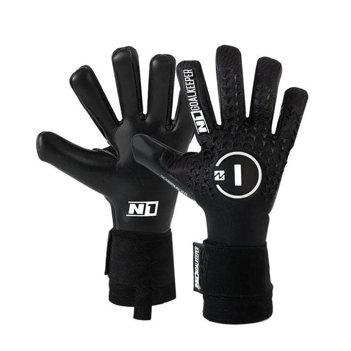 Luva de Goleiro Profissional N1 Scorpius 2.0 Black Menor preço em Luva de Goleiro Profissional N1 Scorpius 2.0 Black