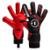Luva de Goleiro Profissional N1 Zeus + Chaveiro - Vermelho