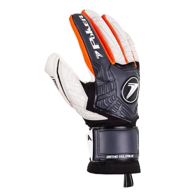Luva de Goleiro Profissional Poker Ortho Vulcan III com talas