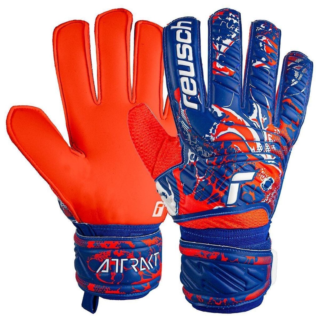 Luva de Goleiro Reusch Attrakt Solid - Azul