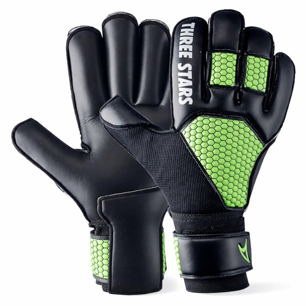 LUVA DE GOLEIRO THREE STARS EMOTION ALTA ADERÊNCIA GRIP