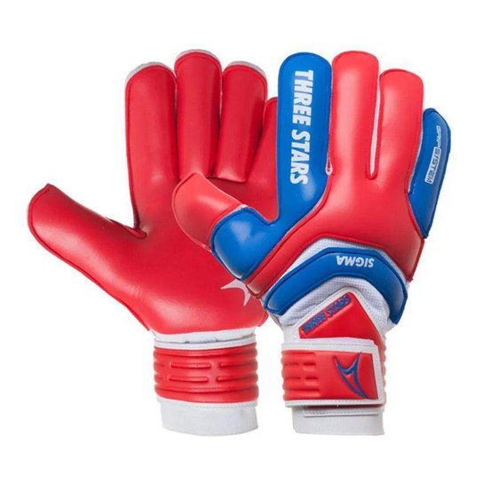 Luva de Goleiro Three Stars Sigma - Adulto - Vermelho/Azul - Vermelho+Azul Menor preço em Luva de Goleiro Three Stars Sigma - Adulto - Vermelho/Azul - Vermelho+Azul