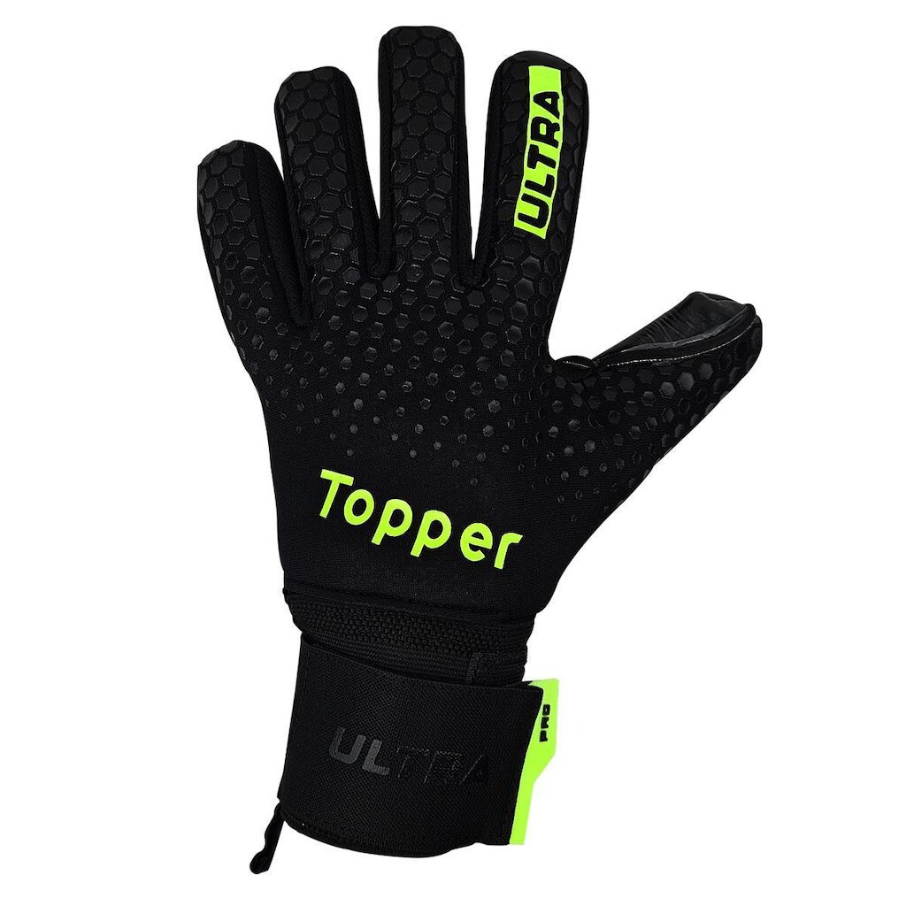 Luva De Goleiro Topper Ultra Preto Profissional Original