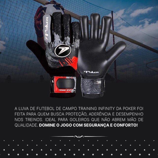 Luva De Goleiro Training Infinity Adulto Original Poker