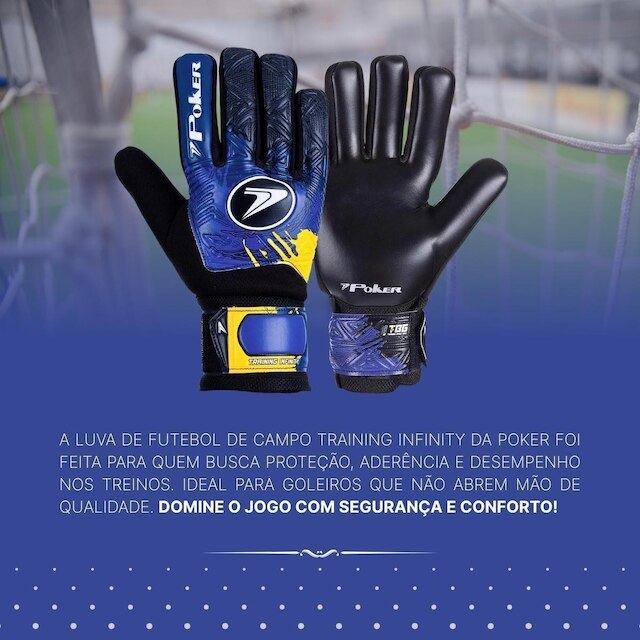 Luva De Goleiro Training Infinity Adulto Original Poker