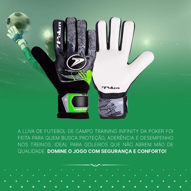 Luva De Goleiro Training Infinity Adulto Original Poker