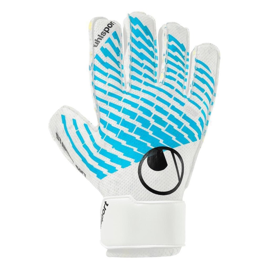 Luva De Goleiro uhlsport Cybertec Starter Soft - Branco e Azul