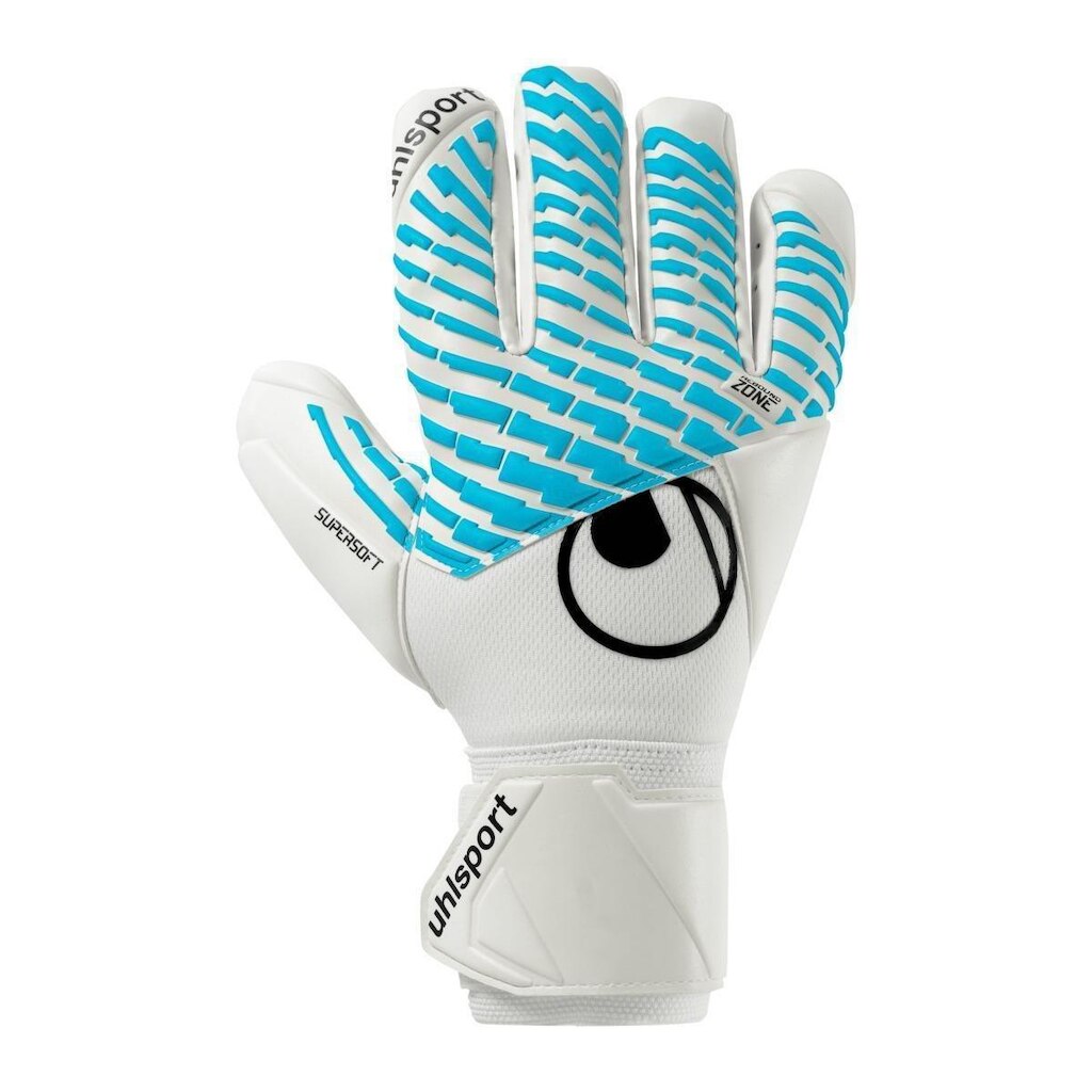 Luva De Goleiro uhlsport Cybertec Supersoft HN - Branco e Azul