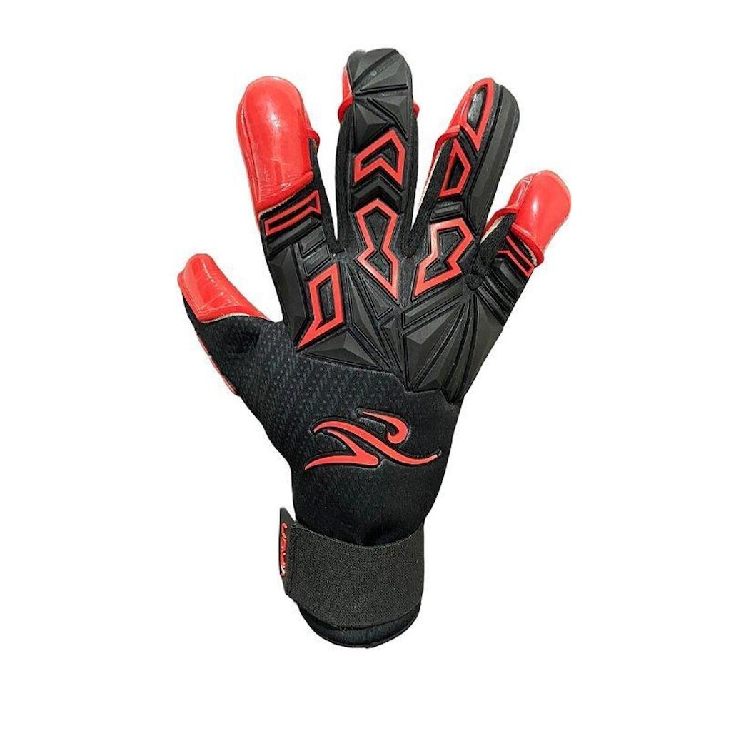 Luva de Goleiro Viron Alpha Preta/Vermelha