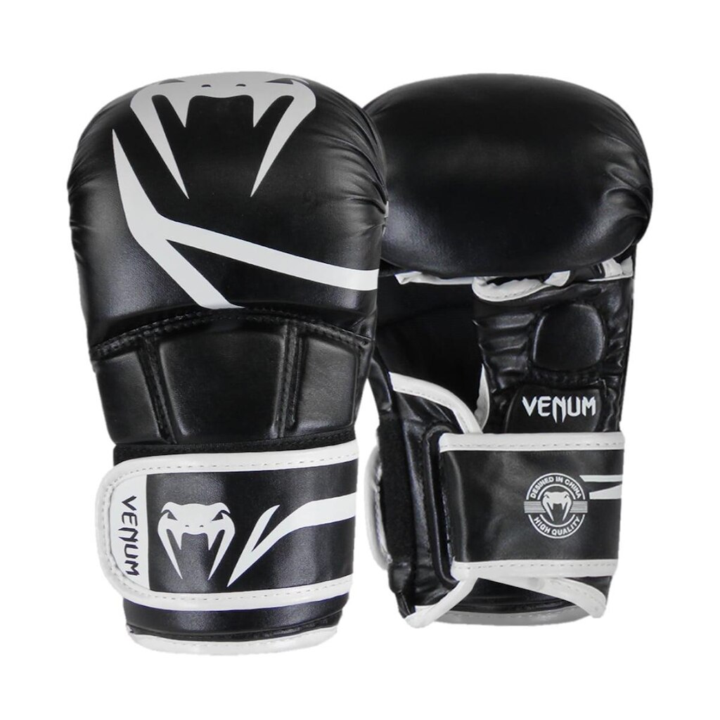 Luva de MMA Venum Sparring Challenger Evo - Preto e Branco