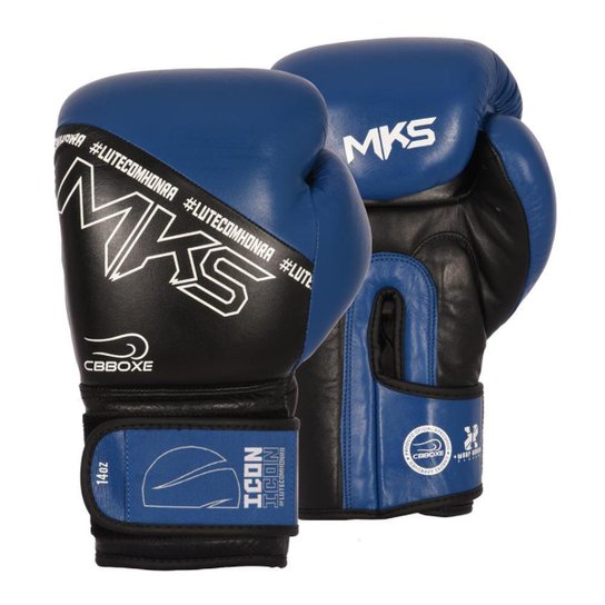 Luva em Couro Boxe MKS Icon CBBOXE