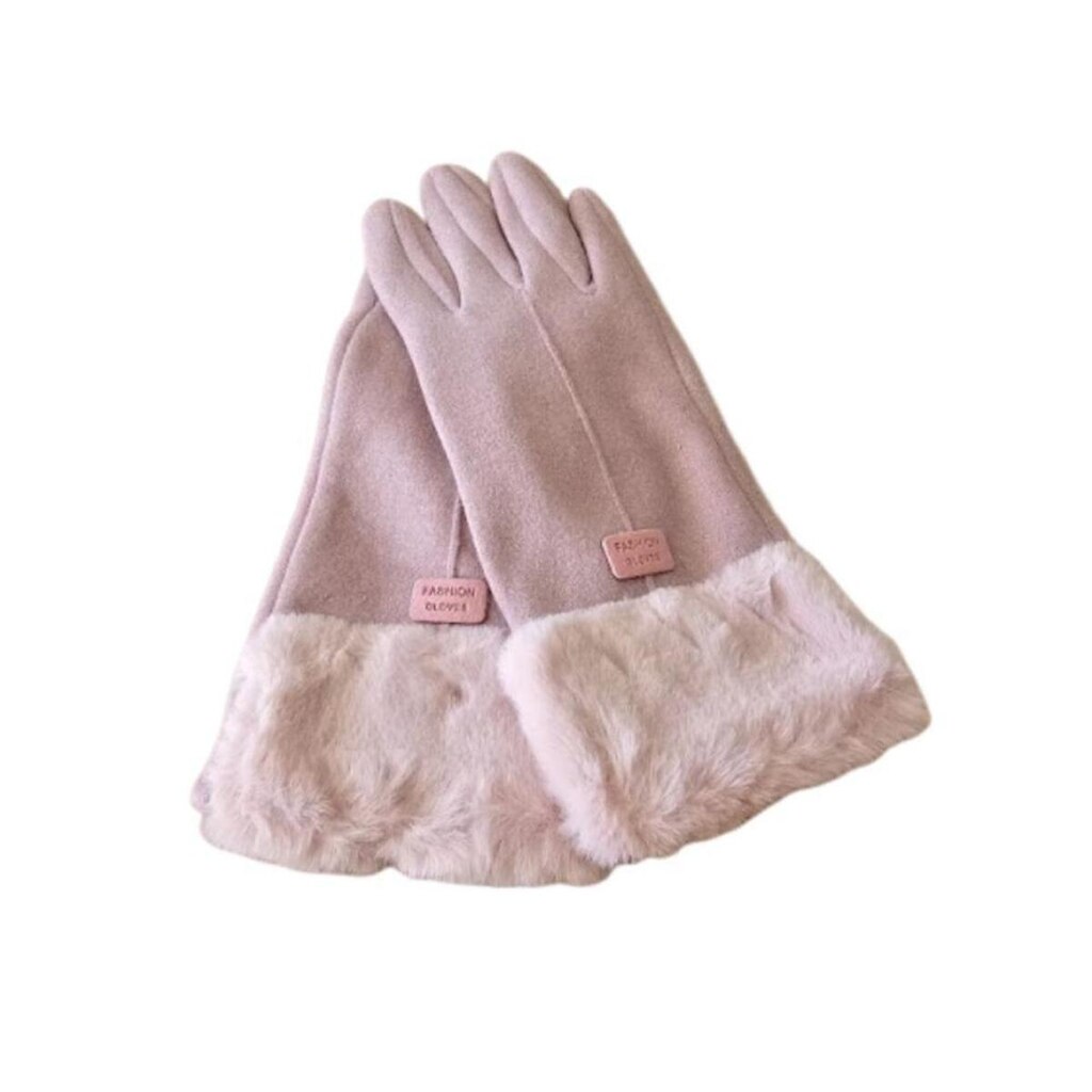 Luva Feminina Inverno com Touch Screen e Punhos Felpados